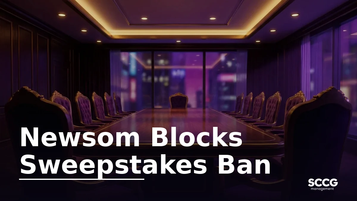 Gavin Newsom Might Veto California Sweepstakes Ban Due to Presidential Aspirations