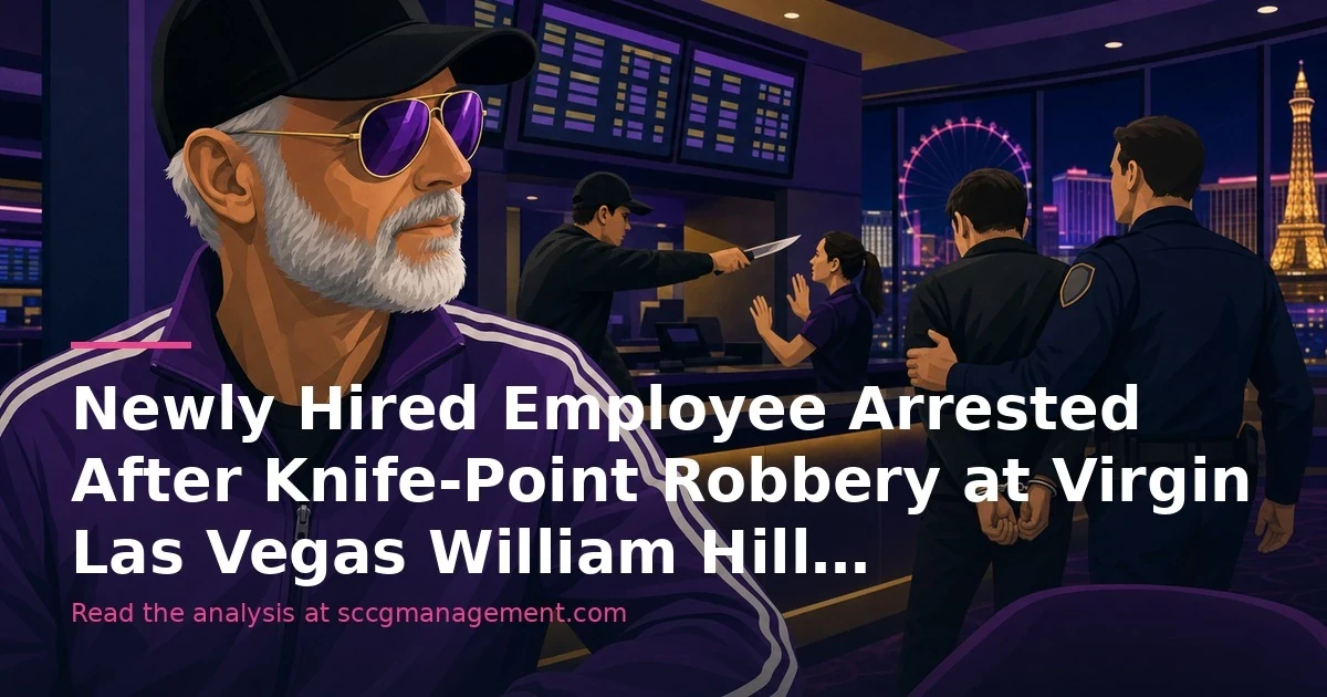 Newly Hired Employee Arrested After Knife-Point Robbery at Virgin Las Vegas William Hill Sportsbook