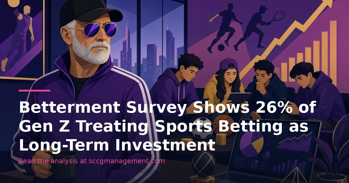Betterment Survey Shows 26% of Gen Z Treating Sports Betting as Long-Term Investment