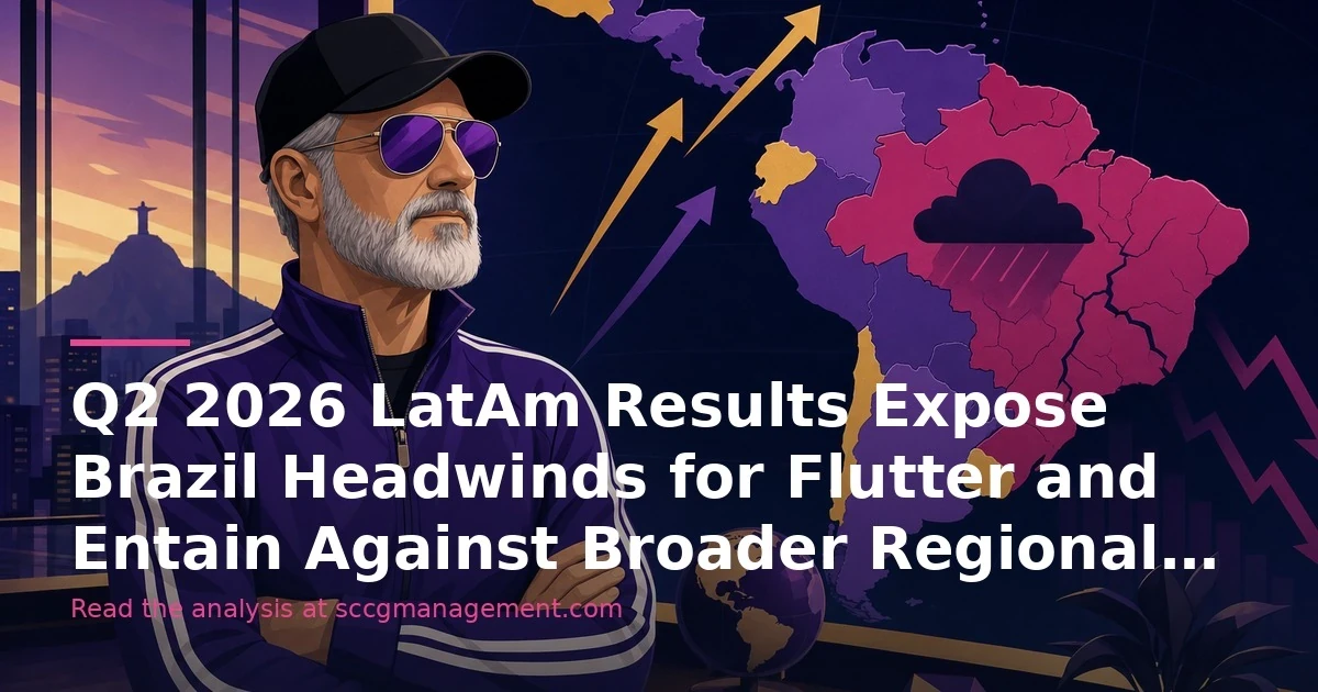 Q2 2026 LatAm Results Expose Brazil Headwinds for Flutter and Entain Against Broader Regional Gains