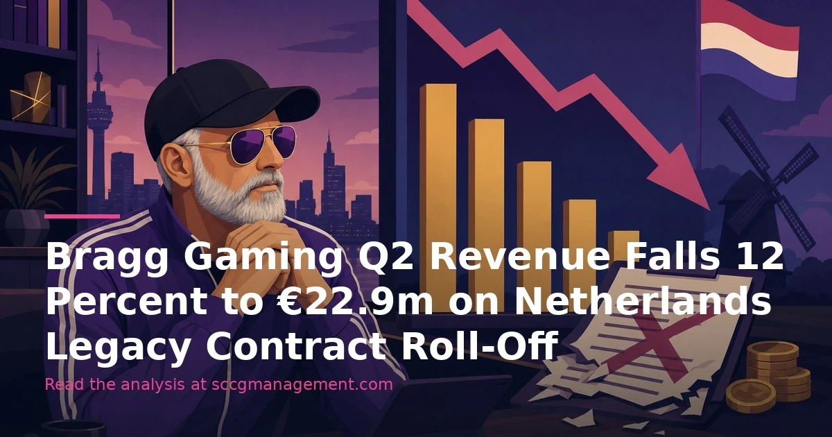 Bragg Gaming Q2 Revenue Falls 12 Percent to €22.9m on Netherlands Legacy Contract Roll-Off