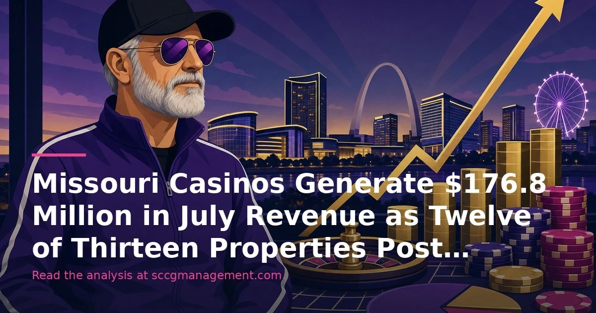 Missouri Casinos Generate $176.8 Million in July Revenue as Twelve of Thirteen Properties Post Gains