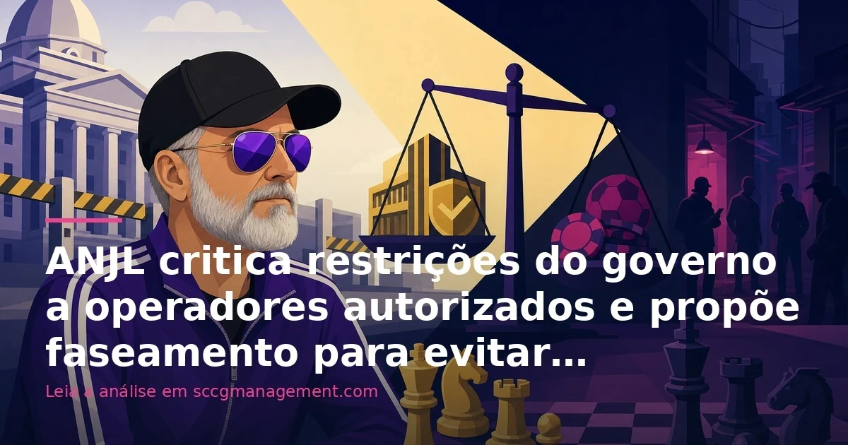 ANJL critica restrições do governo a operadores autorizados e propõe faseamento para evitar vantagem ao mercado ilegal