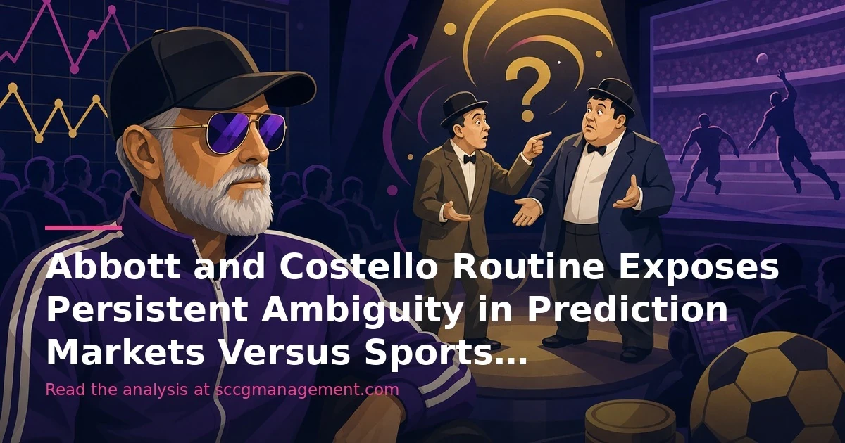 Abbott and Costello Routine Exposes Persistent Ambiguity in Prediction Markets Versus Sports Betting