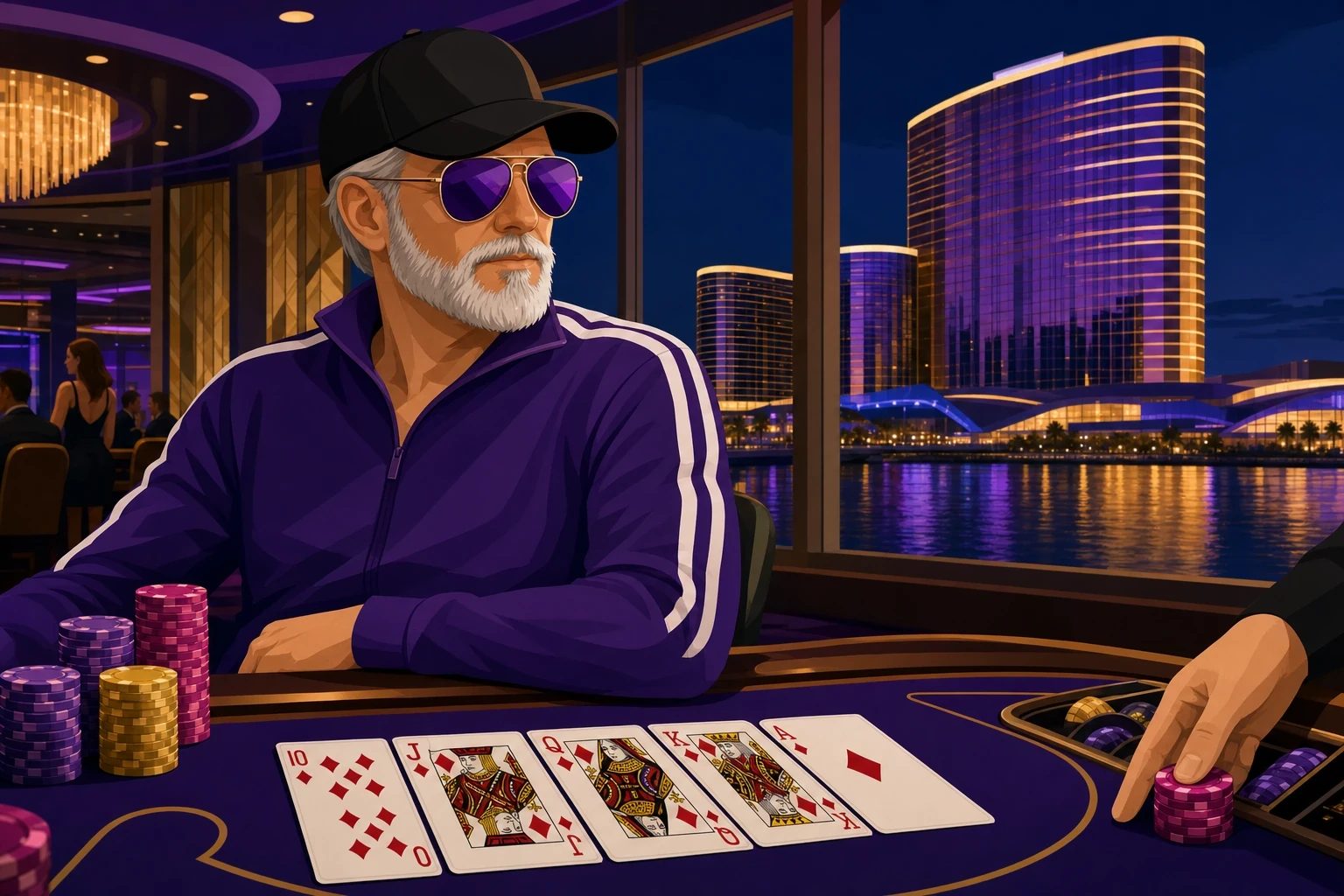 Encore Boston Harbor $5 Side Bet Yields $38,028 on Royal Flush in Diamonds