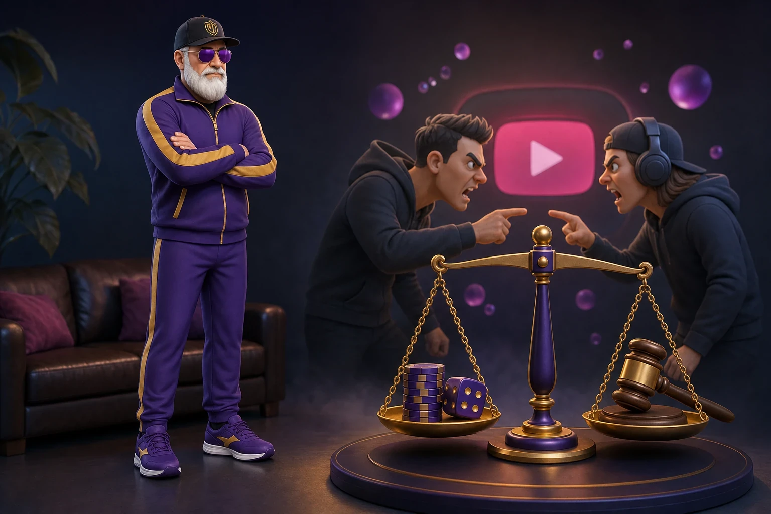 YouTube Gambling Voices Escalate Dispute into Defamation Threats