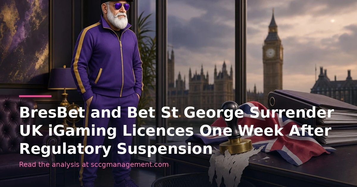BresBet and Bet St George surrender UK iGaming licences after Gambling Commission suspensions