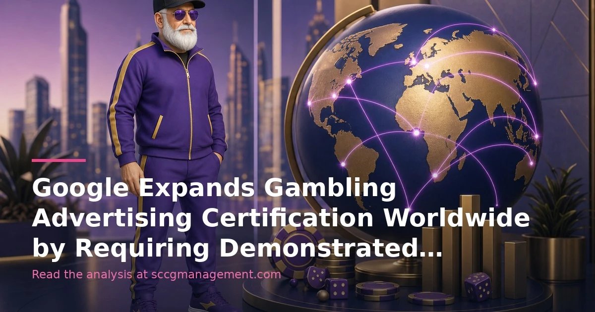 Google expands gambling ad certification worldwide and tightens compliance requirements