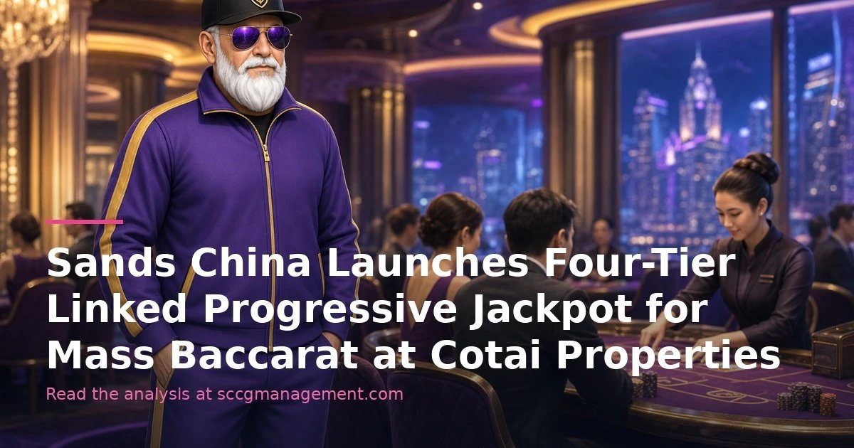 Sands China Launches Four-Tier Linked Progressive Jackpot for Mass Baccarat at Cotai Properties
