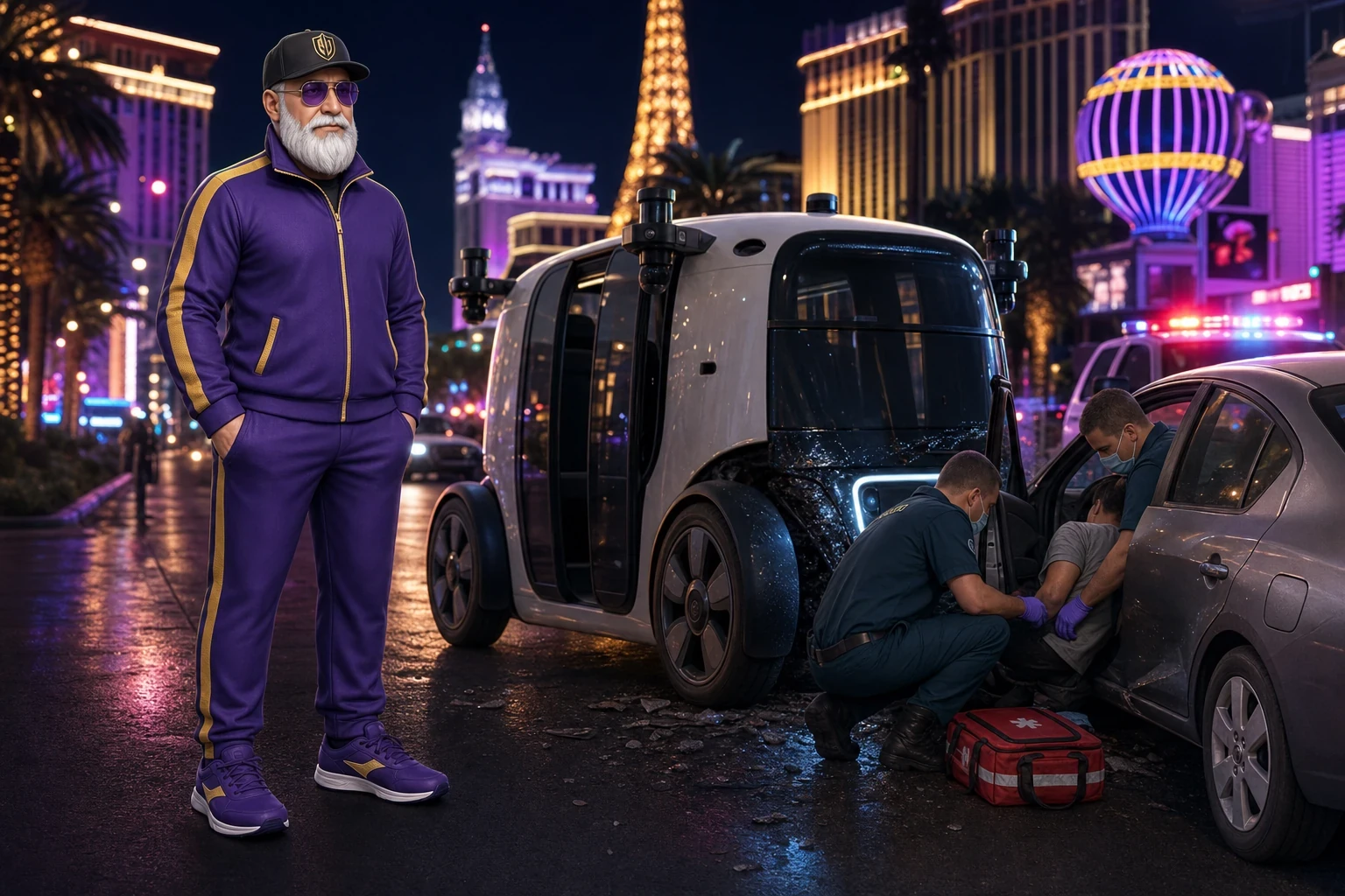 Zoox Robotaxi Crash Injures Nissan Driver on Las Vegas Strip as Multiple Incidents Accumulate in 2026