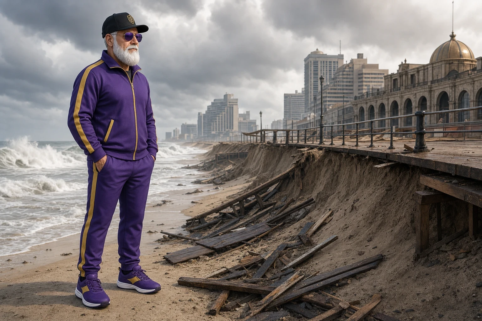 Nor’easter Drives Record Beach Erosion in Atlantic City Since Hurricane Sandy, Northern Boardwalk Section Hardest Hit