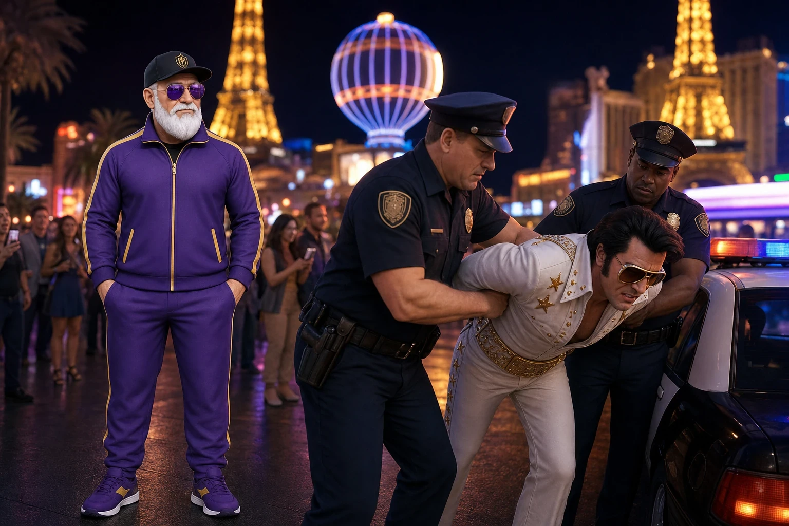 Las Vegas Strip Impersonators Arrested on Battery Charges Following Tourist Altercation
