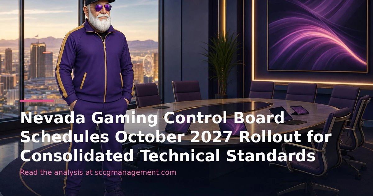 Standardized Control Set Nevada Gaming Control Board Schedules October 2027 Rollout for ...