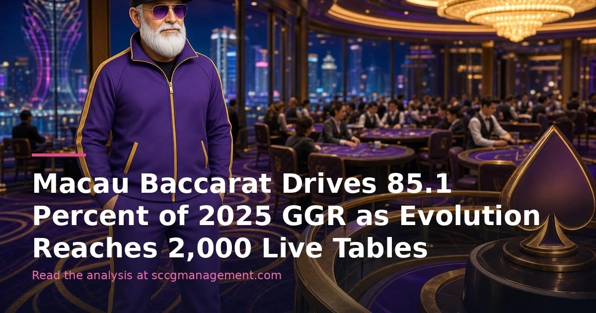 Macau Baccarat Drives 85.1 Percent of 2025 GGR as Evolution Reaches 2,000 Live Tables