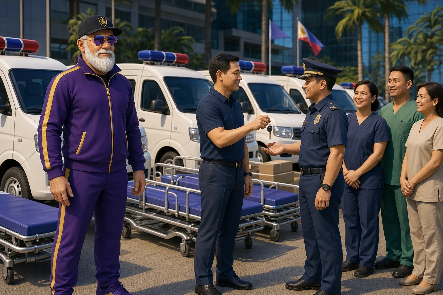 PAGCOR Donates 16 Equipped Patient Transport Vehicles to Local Philippine Authorities and Institutions