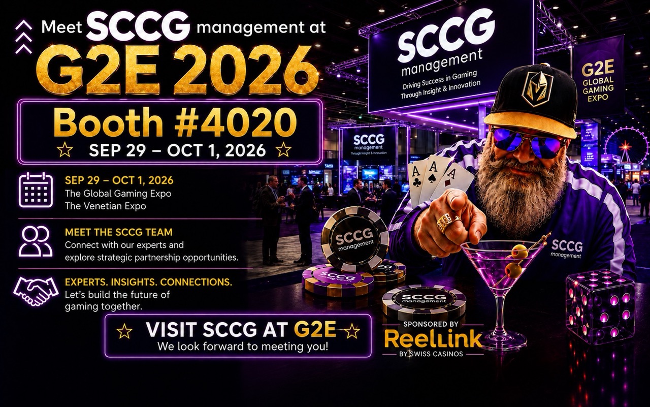 Book a Meeting with SCCG at G2E 2026