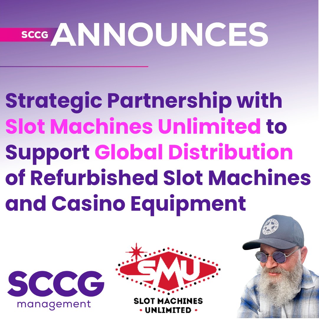 SCCG Announces Strategic Partnership with Slot Machines Unlimited