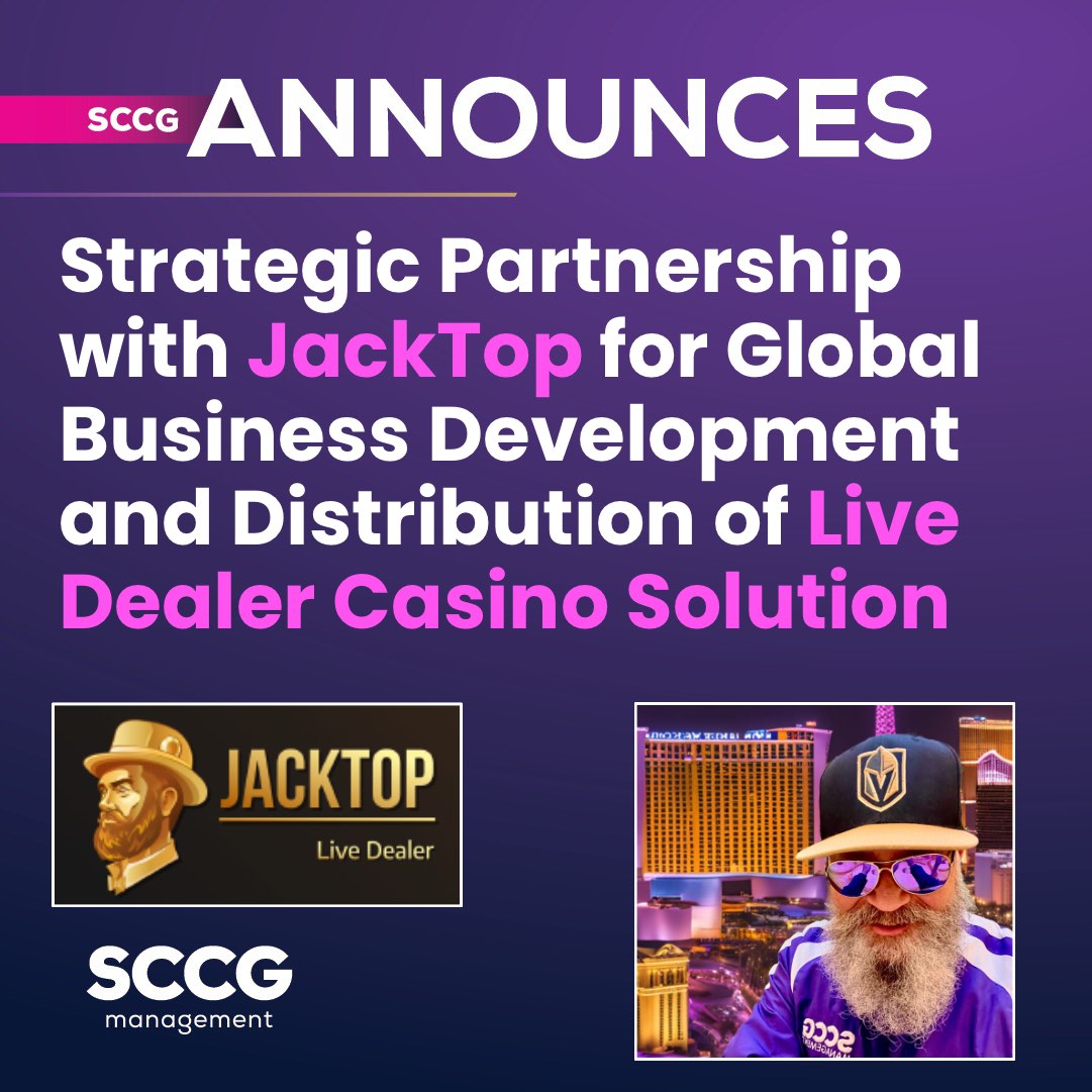 SCCG Partners with JackTop Live Dealer