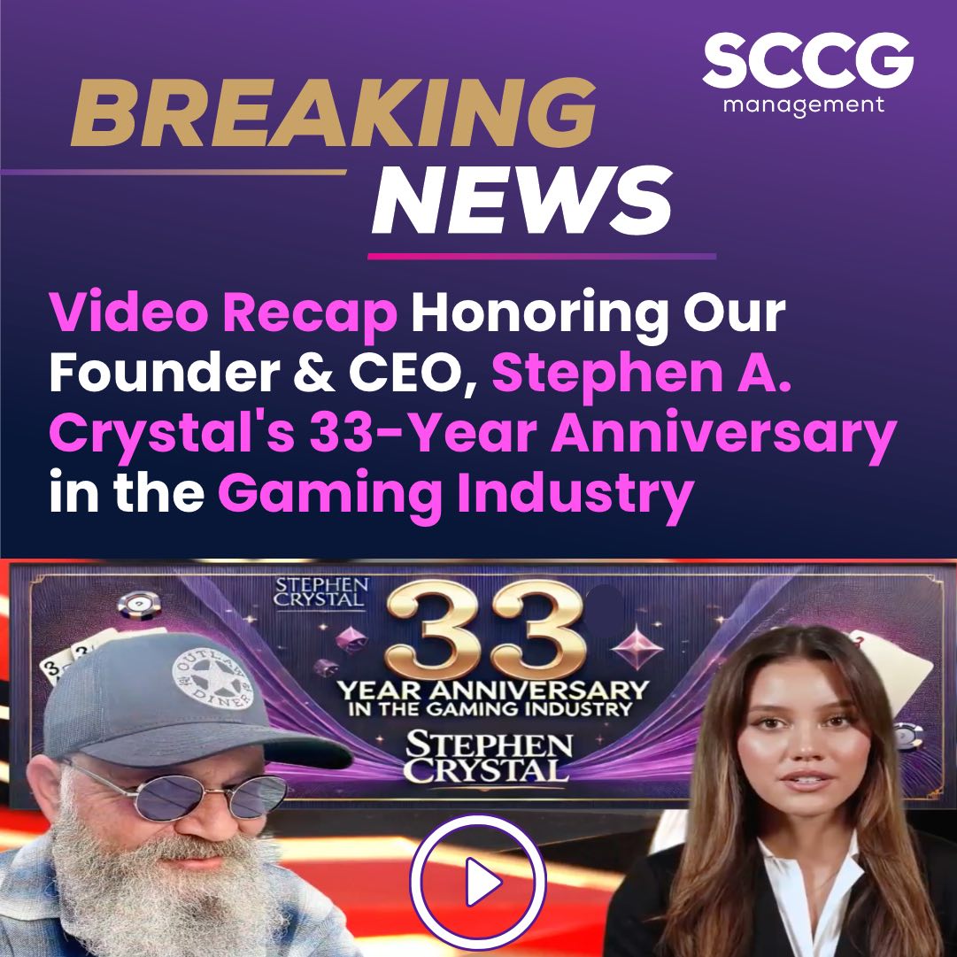 Video Recap Honoring Our Founder & CEO, Stephen A. Crystal's 33-Year Anniversary in the Gaming Industry