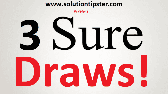 3 Sure Draws This Week 45 2025: Post Sure NAP Or Winning Line With Proof - SolutionTipster