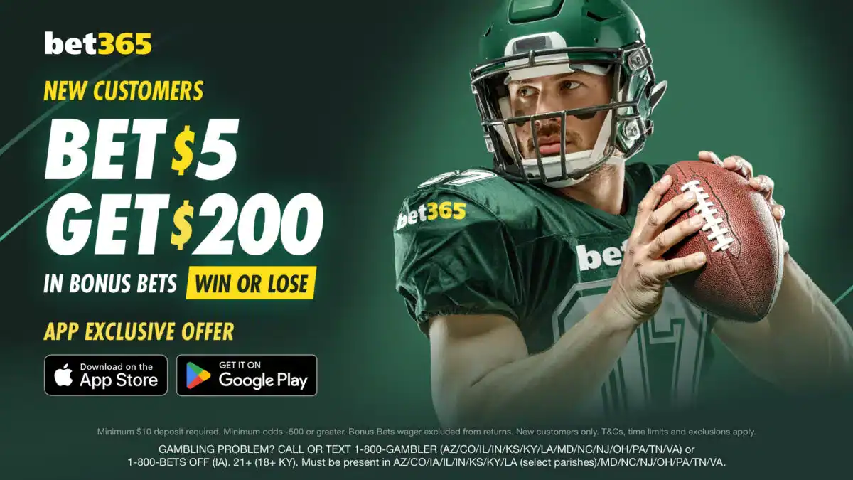 bet365 Bonus Code HANDLE Unlocks Best NFL Betting Promo of $200 Guaranteed Bonus Bets Today bet365 Bonus Code HANDLE Unlocks Best NFL Betting Promo of $200 Guaranteed Bonus Bets Today
