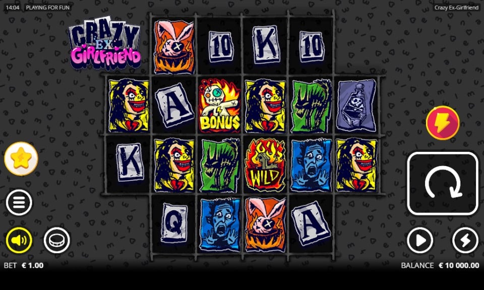 Crazy Ex-Girlfriend slot reels by Nolimit City