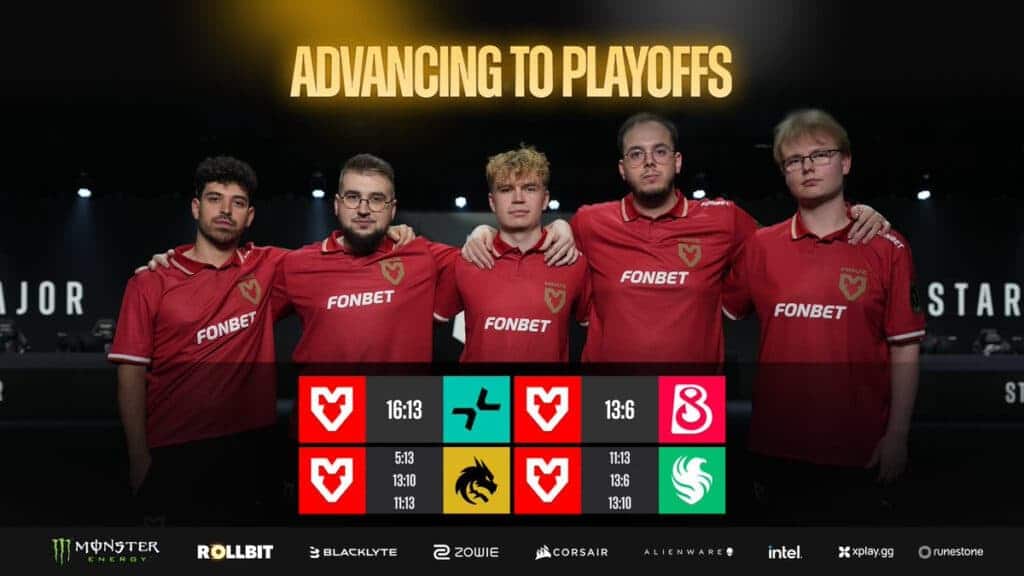 Vitality, MOUZ, and The MongolZ Secure Playoff Tickets at StarLadder Budapest Major 2025