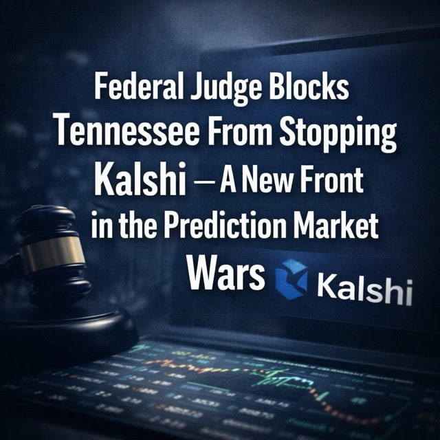 Federal Judge Blocks Tennessee From Stopping Kalshi