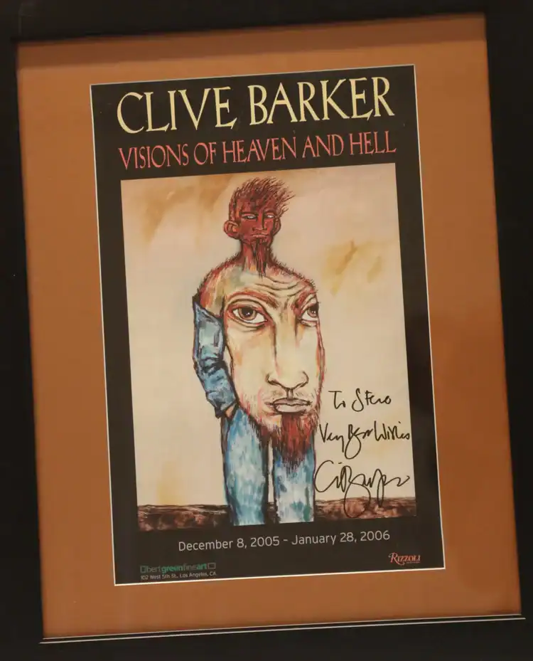 clivebarkerautographedposter234