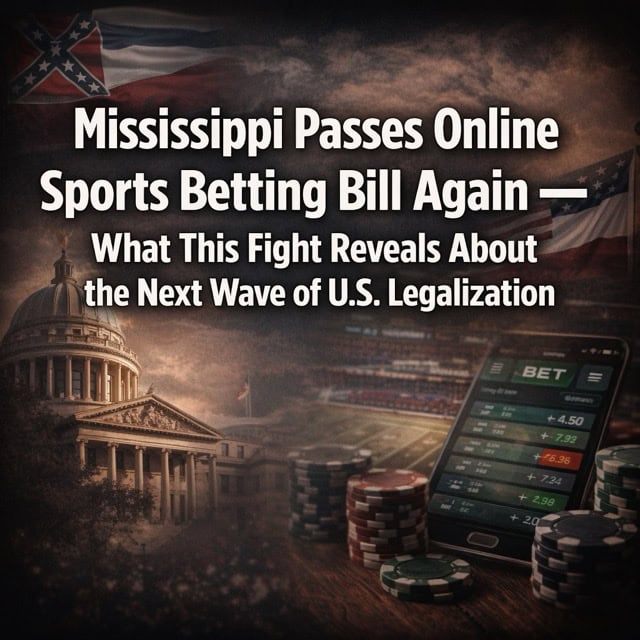 Mississippi Passes Online Sports Betting Bill Again