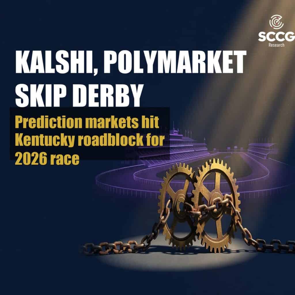 Prediction markets hit a wall this week with the Kentucky Derby. Both Kalshi and Polymarket pulled or never posted 2026 contracts for the 152nd running set to post Saturday at 6:57 p.m. ET. The absence stems from deliberate legal pressure by Churchill Downs Inc. under the Interstate Horseracing Act of 1978. This is not another state regulator fight. It is a federal framework built specifically to protect horse racing's pari-mutuel system.