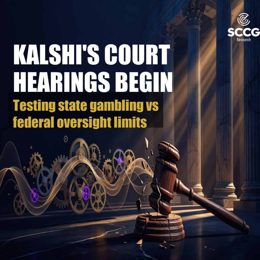 **Kalshi faces two key court hearings this week.** On May 4 the Massachusetts Supreme Judicial Court hears oral arguments in the state's case against the prediction market operator. Two days later on May 7 the United States Court of Appeals for the Fourth Circuit hears Kalshi's appeal in Maryland. These cases sit at the heart of a larger fight over whether event contracts belong under state gambling statutes or federal CFTC jurisdiction.