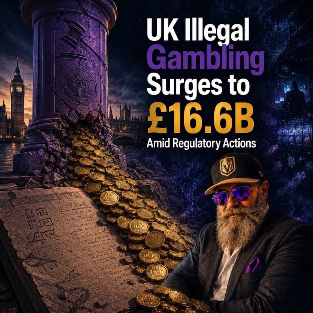 UK Illegal Gambling Surges to £16.6B Amid Regulatory Actions