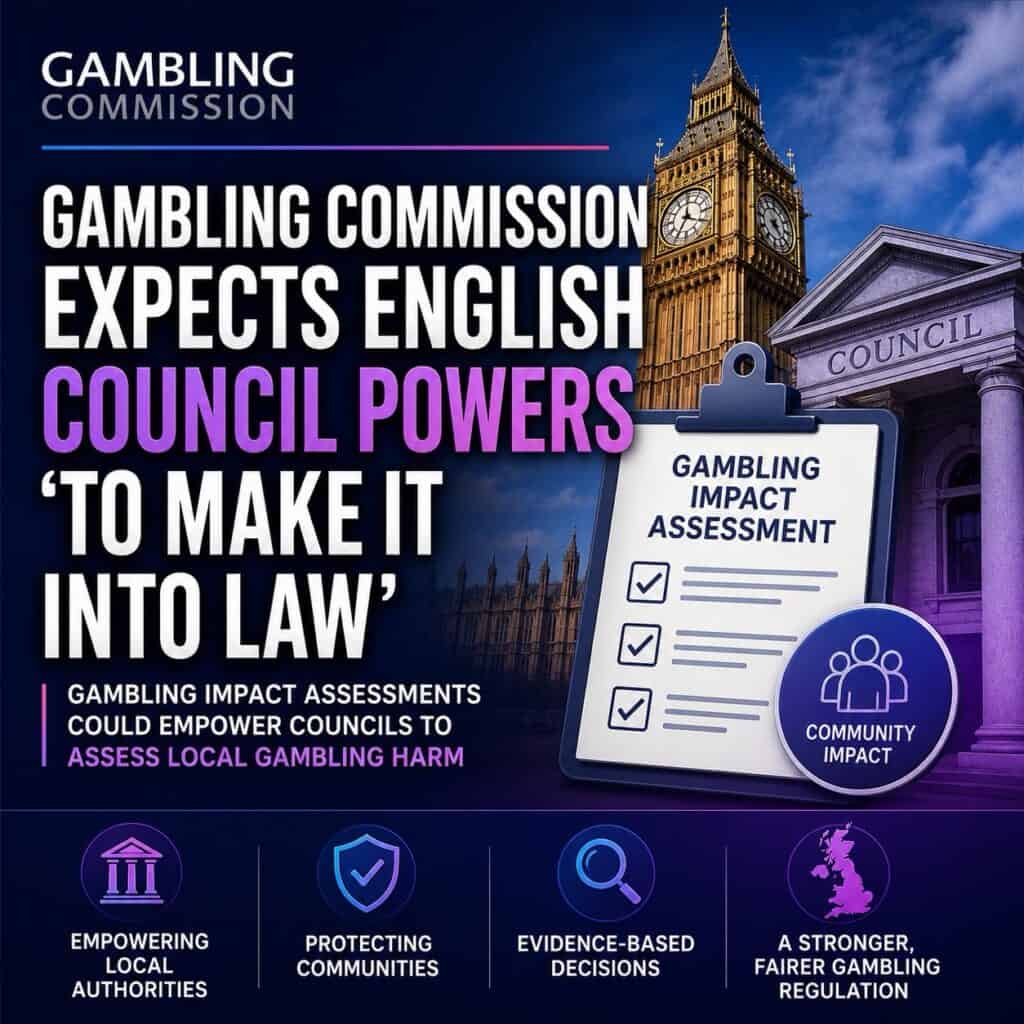 Gambling Commission expects English council powers ‘to make it into law