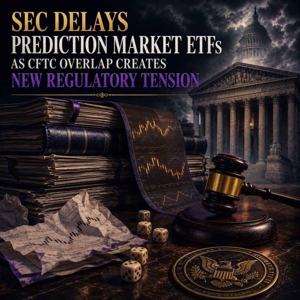 SEC Delays Prediction Market ETFs Amid CFTC Tension