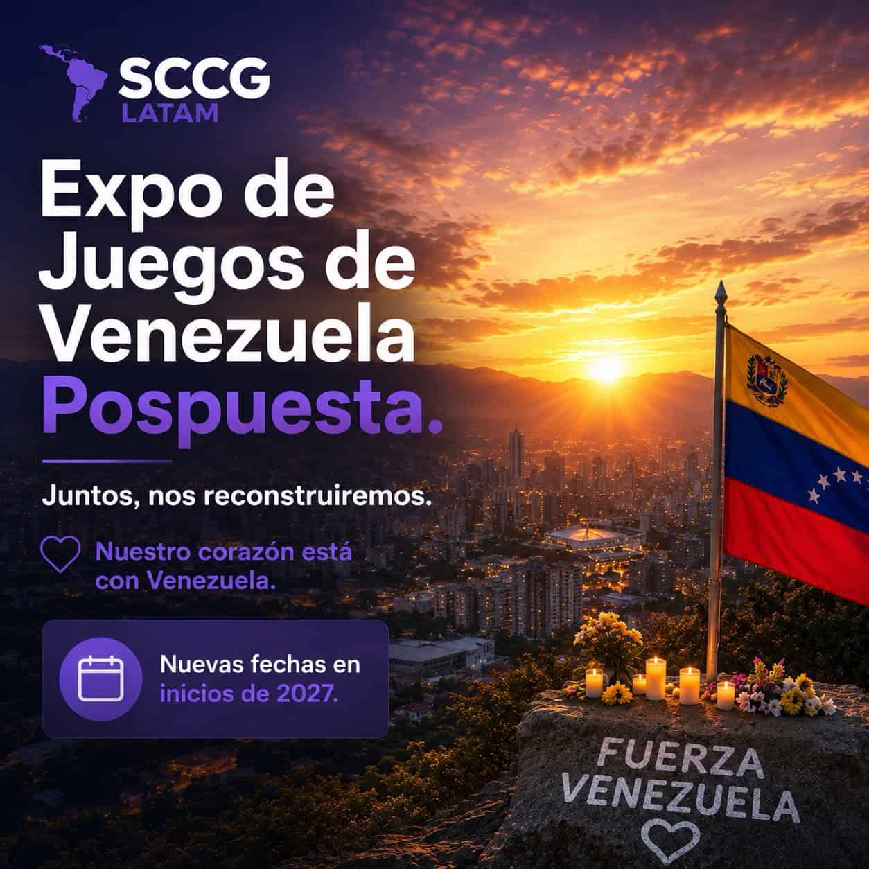 Venezuela Gaming Expo pospuesta en solidaridad con el pueblo venezolano