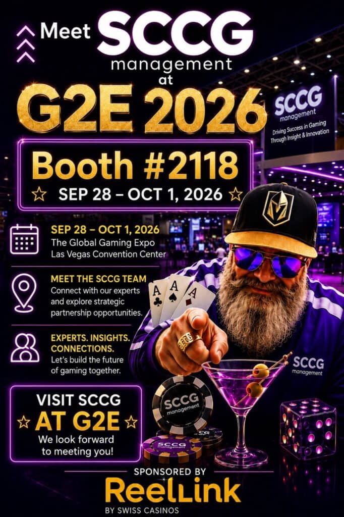 Book a Meeting with SCCG at G2E 2026