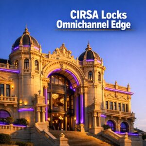Ornate historic facade of Casino Figueira da Foz bathed in golden sunlight, capturing CIRSA's strategic omnichannel expansion through landmark land-based acquisition.