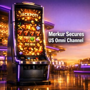 Sleek modern slot machine screen showing a vibrant winning spin on 7s Fire Blitz with illuminated jackpot indicators under dramatic casino lighting.