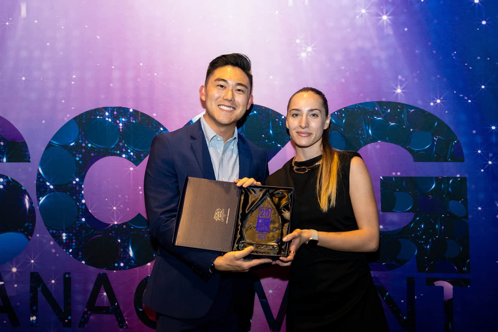 SCCG News 20 in Their 20s Class of 2026 honorees at the SCCG G2E Party 2026