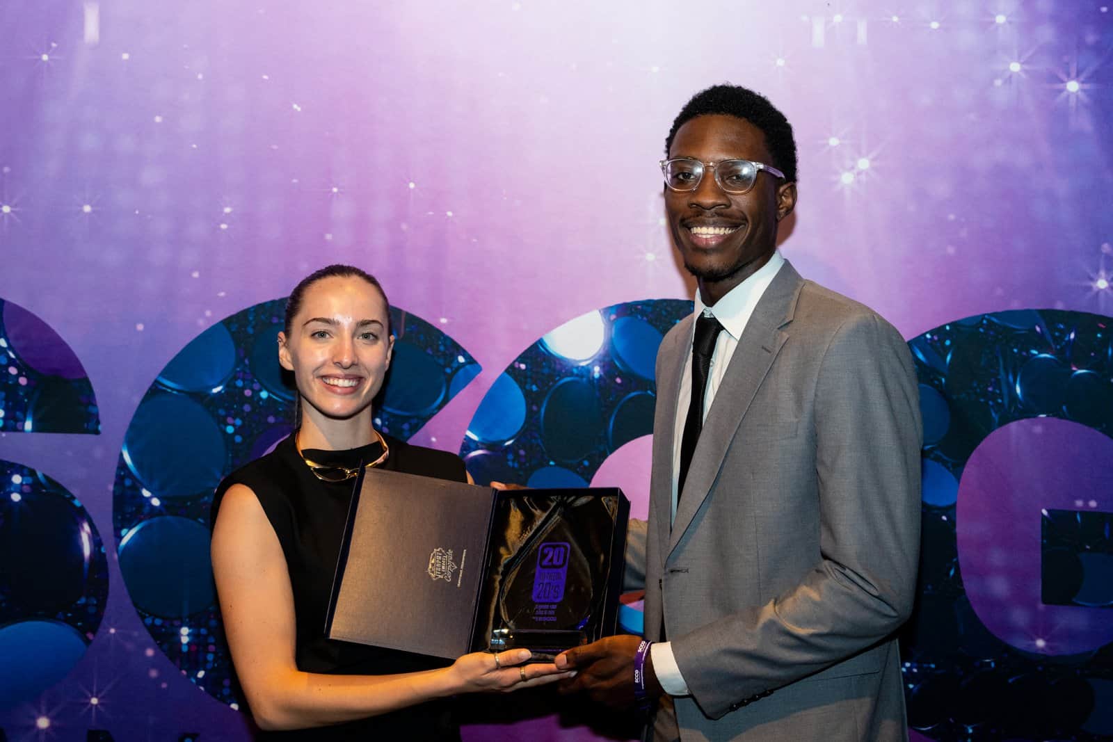 SCCG News 20 in Their 20s Class of 2026 honorees at the SCCG G2E Party 2026